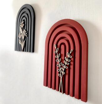 wall decor hanging set-2 Red & Black Trending items